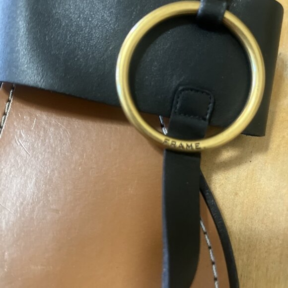 Frame Le Brentwood Black Leather Flip Flop Thong Sandals Size 39 US/8.5-9 - Picture 8 of 8